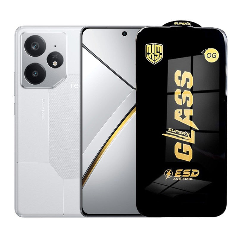 Folie de Protectie pentru Realme Neo 7, Flippy, Sticla Securizata ESD, Margini Negre, Rezistenta la Zgirieturi, Antistatica, 0.35 mm, Transparenta - vivimall.ro