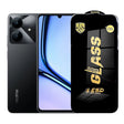 Folie sticlă securizată ESD pentru Realme Note 60x, grosime 0.35 mm, margini negre, vedere frontală