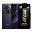 Folie protecție sticlă securizată ESD pentru Realme 13+, margini negre, grosime 0,35 mm, vedere frontală