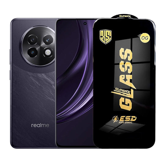 Folie de Protectie pentru Realme13+, Vivimall, Sticla Securizata ESD, Margini Negre, Rezistenta la Zgirieturi, Antistatica, 0.35 mm, Transparenta - vivimall.ro