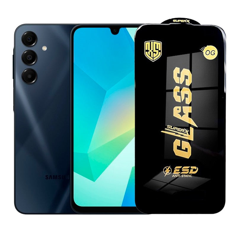 Folie de Protectie pentru Samsung Galaxy A16, Flippy, Sticla Securizata ESD, Margini Negre, Rezistenta la Zgirieturi, Antistatica, 0.35 mm, Transparenta - vivimall.ro