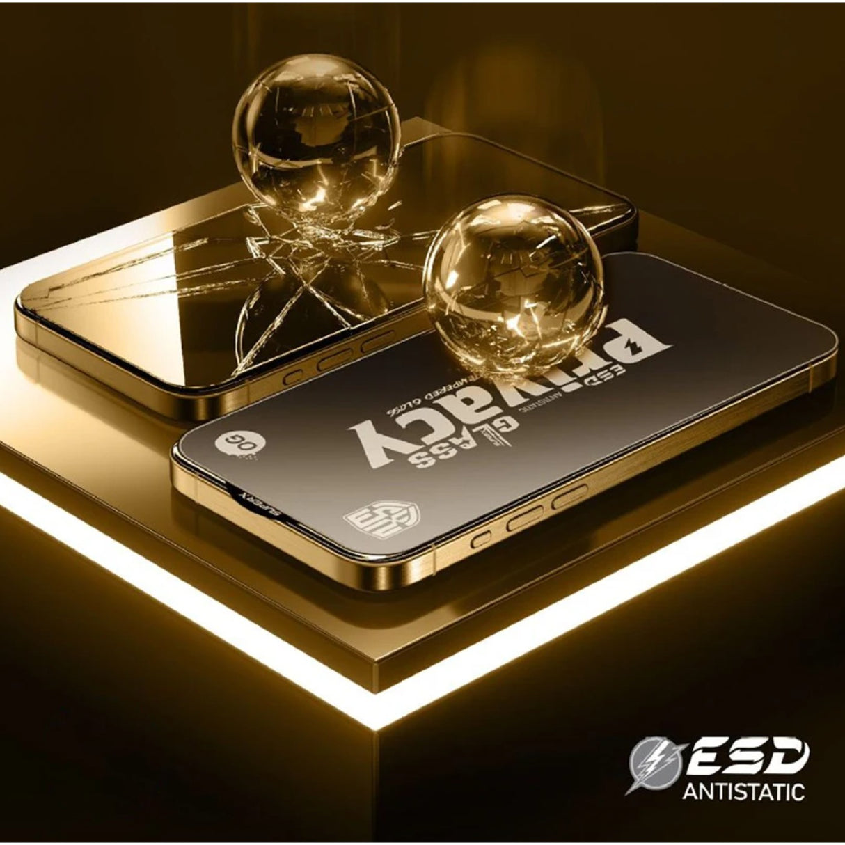 Folie de Protectie pentru Samsung Galaxy A24, Flippy, Sticla Securizata ESD Antistatica, Super-X Privacy OG, Margini Negre, 0.30 mm, Transparent Inchis - vivimall.ro