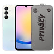 Folie de Protectie pentru Samsung Galaxy A25, Vivimall, Sticla Securizata ESD Antistatica, Super-X Privacy OG, Margini Negre, 0.30 mm, Transparent Inchis - vivimall.ro