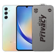 Folie de Protectie pentru Samsung Galaxy A34, Vivimall, Sticla Securizata ESD Antistatica, Super-X Privacy OG, Margini Negre, 0.30 mm, Transparent Inchis - vivimall.ro