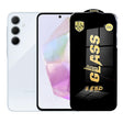 Folie sticlă securizată ESD Samsung Galaxy A35, grosime 0.35 mm, margini negre – vedere frontală
