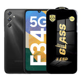 Folie sticlă securizată ESD pentru Samsung Galaxy F34, grosime 0,35 mm, margini negre, vedere frontală