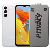 Folie de Protectie pentru Samsung Galaxy M14, Flippy, Sticla Securizata ESD Antistatica, Super-X Privacy OG, Margini Negre, 0.30 mm, Transparent Inchis - vivimall.ro