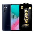 Folie sticlă securizată ESD pentru Samsung Galaxy M54, grosime 0.35 mm, margini negre, vedere frontală