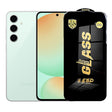 Folie sticlă securizată ESD pentru Samsung Galaxy S24 FE, grosime 0.35 mm, margini negre, vedere frontală