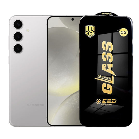 Folie de Protectie pentru Samsung Galaxy S24+, Vivimall, Sticla Securizata ESD, Margini Negre, Rezistenta la Zgirieturi, Antistatica, 0.35 mm, Transparenta - vivimall.ro