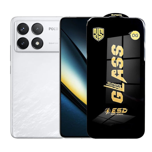 Folie de Protectie pentru Xiaomi Poco F6 Pro, Vivimall, Sticla Securizata ESD, Margini Negre, Rezistenta la Zgirieturi, Antistatica, 0.35 mm, Transparenta - vivimall.ro