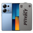 Folie sticlă securizată ESD antistatică Xiaomi Poco M6 Pro, 0.30 mm, margini negre – vedere frontală