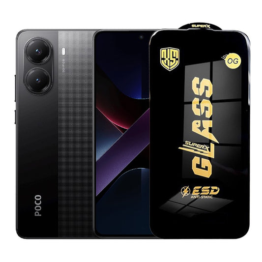 Folie de Protectie pentru Xiaomi Poco X7 Pro, Vivimall, Sticla Securizata ESD, Margini Negre, Rezistenta la Zgirieturi, Antistatica, 0.35 mm, Transparenta - vivimall.ro