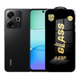 Folie sticlă securizată ESD pentru Xiaomi Redmi 13x, 0.35 mm, margini negre, vedere frontală