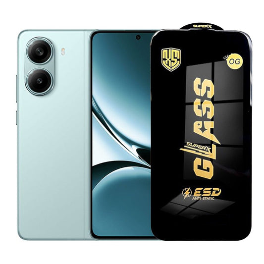 Folie de Protectie pentru Xiaomi Redmi Turbo 4, Vivimall, Sticla Securizata ESD, Margini Negre, Rezistenta la Zgirieturi, Antistatica, 0.35 mm, Transparenta - vivimall.ro