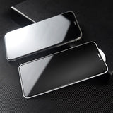 Folie privacy iPhone 15 Pro Max, demonstrație vizibilitate 90° față de 30°, efect confidențialitate