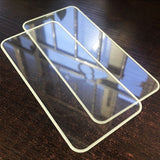 Aplicare folie sticlă mat anti-amprentă iPhone 15 Pro Max, vedere de sus în timpul montării