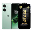 Folie sticlă securizată ESD pentru OnePlus Nord 3, margini negre, 0.35 mm, vedere frontală