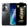Folie sticlă securizată ESD pentru OnePlus Nord N30 SE, margini negre, 0.35 mm, vedere frontală
