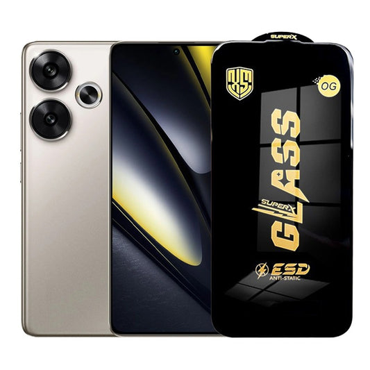 Folie de Protectie pentru Xiaomi Poco F6, Vivimall, Sticla Securizata ESD, Margini Negre, Rezistenta la Zgirieturi, Antistatica, 0.35 mm, Transparenta - vivimall.ro