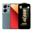 Folie sticlă securizată ESD pentru Xiaomi Redmi Note 13, grosime 0.35 mm, margini negre, vedere frontală