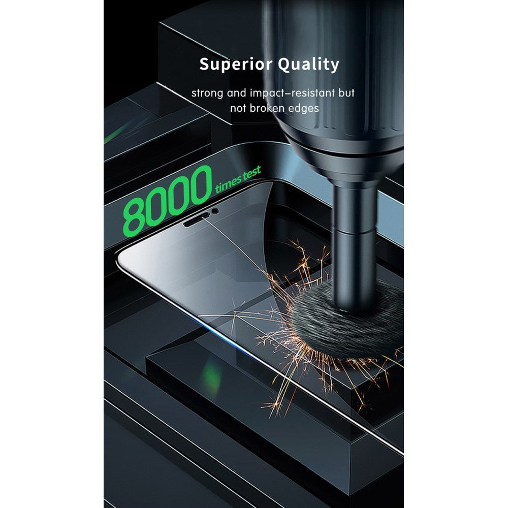 Folie protectie Flippy pentru iPhone 14 Pro Max, Sticla securizata, temperata, duritate 9H, Privacy 360, Transparenta, Protectie Completa - vivimall.ro