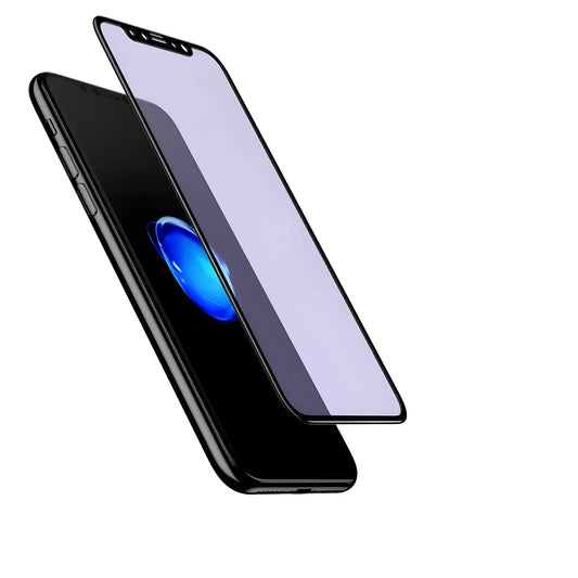 Folie protectie Vivimall pentru iPhone 14, Sticla securizata, temperata, duritate 9H, Privacy 360 Anti-Blue Ray, Transparenta, Protectie Completa - vivimall.ro