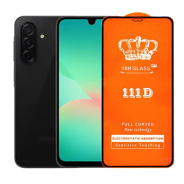 Folie Securizata pentru Samsung Galaxy A26, Flippy, Sticla de Protectie Compatibila cu Samsung Galaxy A26, Full Cover Series 111D, 10H GLASS, Margini Negre, Transparent - vivimall.ro