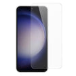 Folie sticlă securizată 3D pentru Samsung Galaxy S25, grosime 0.3 mm, transparentă — vedere frontală produs