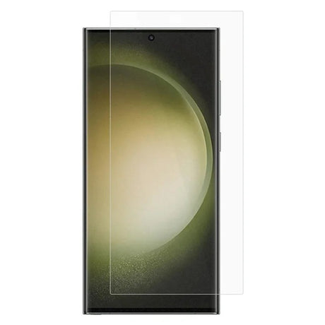 Folie sticlă securizată 3D pentru Samsung Galaxy S25 Ultra, 0.3 mm, transparentă — vedere frontală