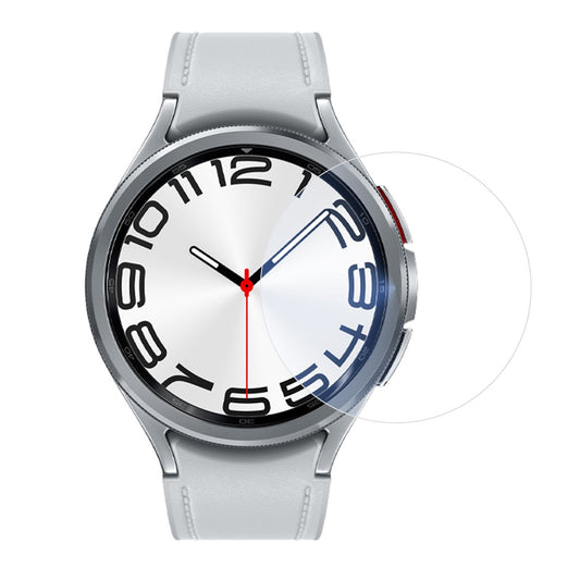Folie Securizata pentru Samsung Galaxy Watch6 Classic 47mm, Vivimall, Sticla de Protectie Compatibila cu Samsung Galaxy Watch6 Classic 47MM, Sticla Securizata 2.5 D, Transparent - vivimall.ro