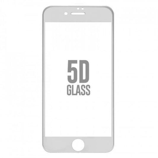 Folie Sticla Apple iPhone 7 4D/5D Alb - vivimall.ro