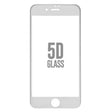 Folie Sticla Apple iPhone 8 4D/5D Alb - vivimall.ro