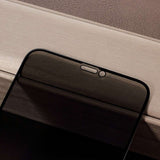 Folie Sticla Apple iPhone 11/XR Full Glue Privacy Negru - vivimall.ro
