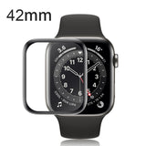 Folie Sticla Apple Watch Series 2/3 42 mm adeziv pe margine Negru - vivimall.ro