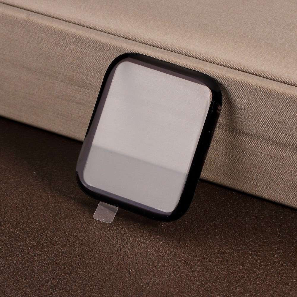 Folie Sticla Apple Watch Series 2/3 42 mm adeziv pe margine Negru - vivimall.ro