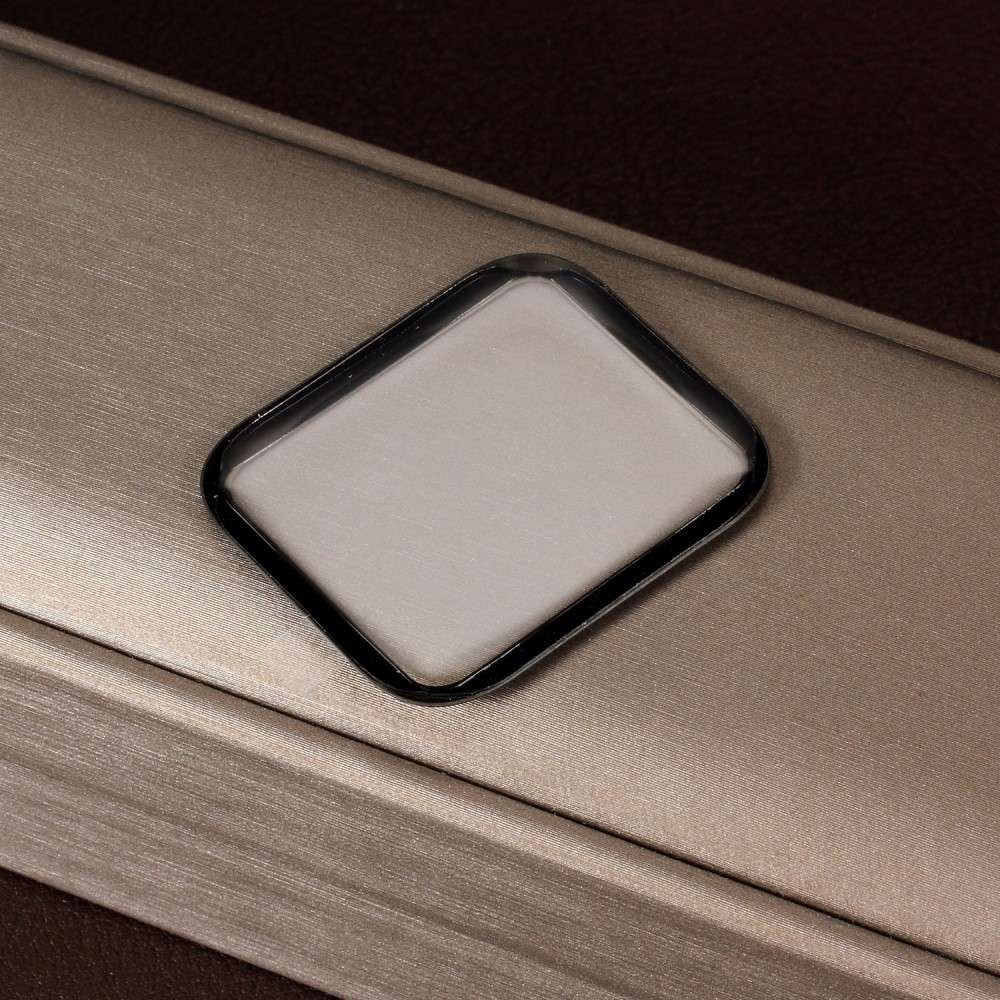 Folie Sticla Apple Watch Series 4/5 44 mm adeziv pe margine Negru - vivimall.ro