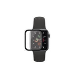 Folie Sticla Apple Watch Series 4/5 44 mm adeziv pe margine Negru - vivimall.ro