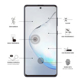 Folie Sticla Securizata Curbata Flippy pentru Samsung Galaxy Note 10 Plus, 9H, Transparenta HD, Lipici pe toata suprafata, Contur Negru - vivimall.ro