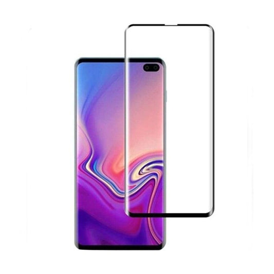 Folie Sticla Curbata Vivimall pentru  Samsung S10 Plus Full Glue Negru - vivimall.ro