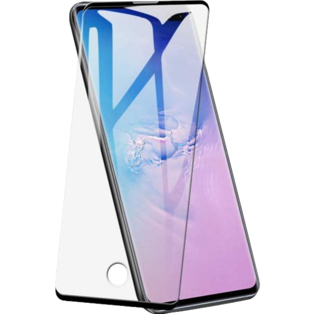 Folie Sticla curbata securizata Flippy compatibila cu Samsung S21 Ultra Full Glue Negru - vivimall.ro