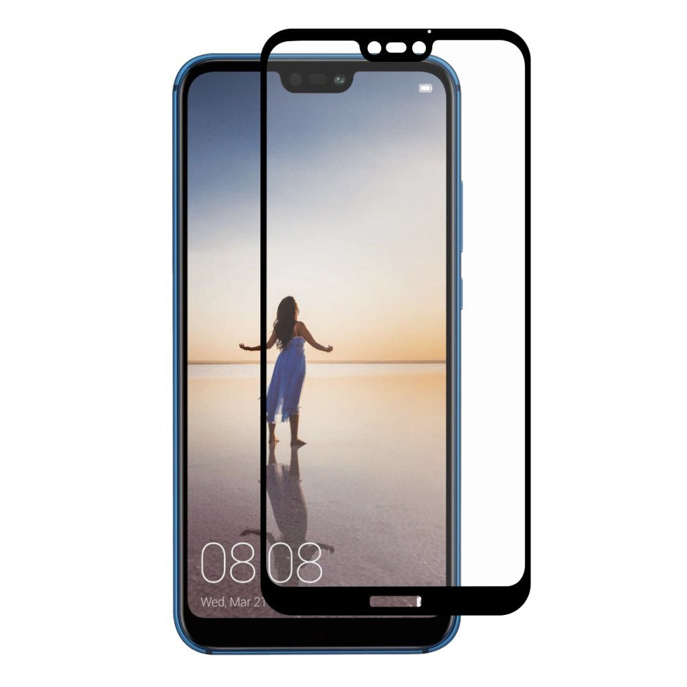 Folie Sticla Flippy® compatibila cu Huawei Ascend P20 Lite 111D Negru - vivimall.ro