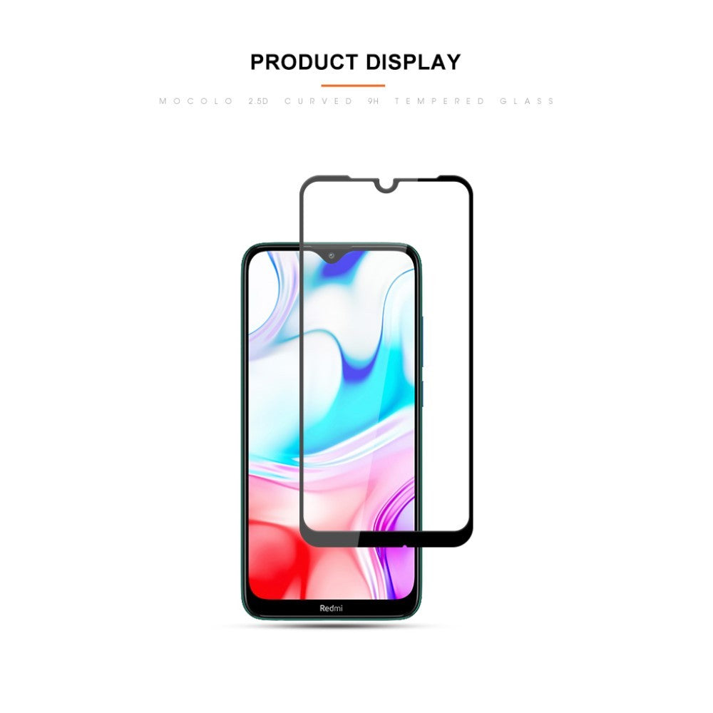Folie Sticla Flippy® compatibila cu Xiaomi Redmi 8 111D Negru - vivimall.ro