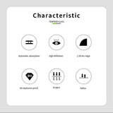 Folie Sticla Flippy® compatibila cu Xiaomi Redmi 9 111D Negru - vivimall.ro