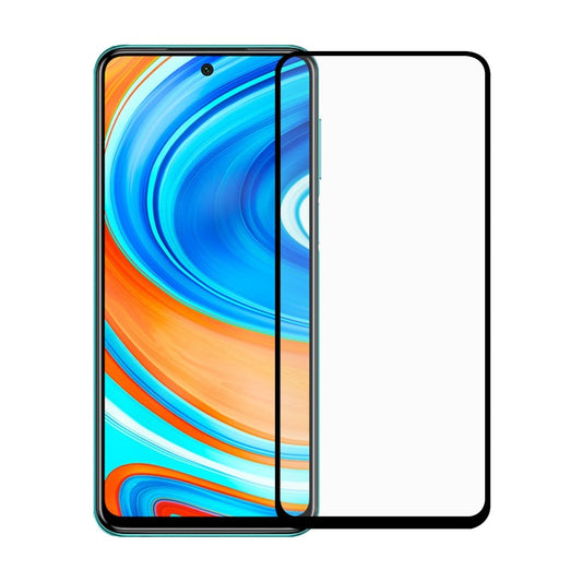 Folie Sticla Vivimall® compatibila cu Xiaomi Redmi Note 9 Pro 111D Negru - vivimall.ro