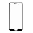 Folie sticlă securizată 111D pentru Huawei P20, negru, vedere frontală completă