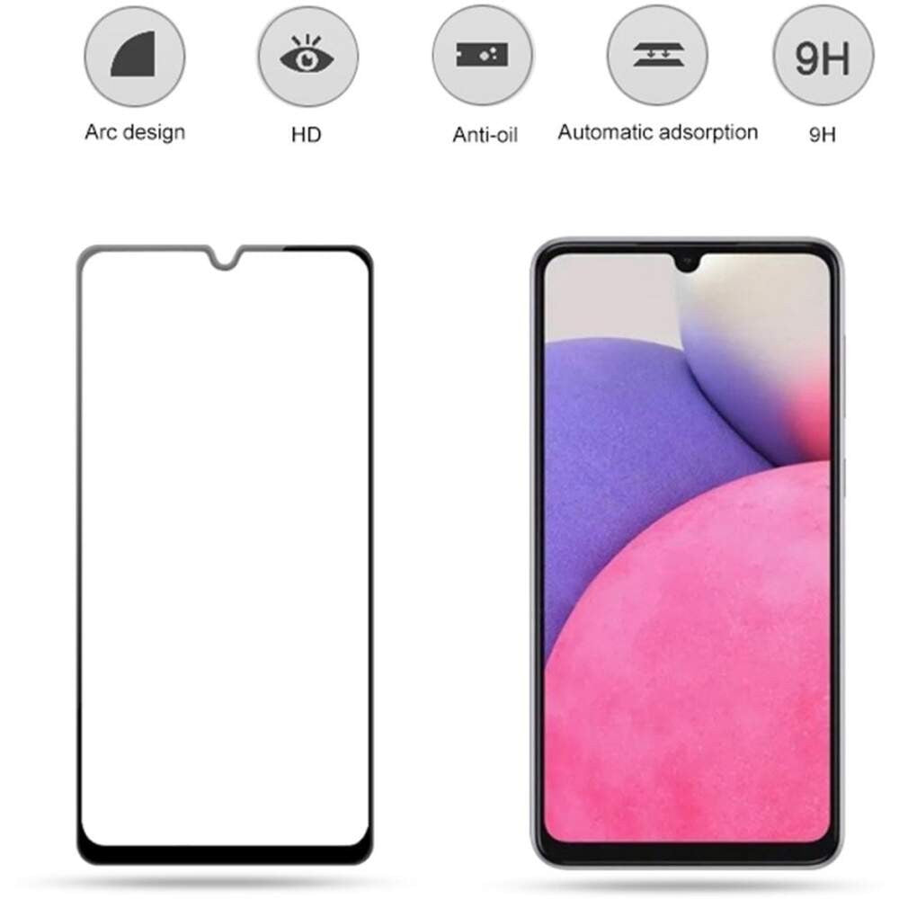 Folie Sticla Vivimall pentru Samsung A33 5G 111D Negru - vivimall.ro