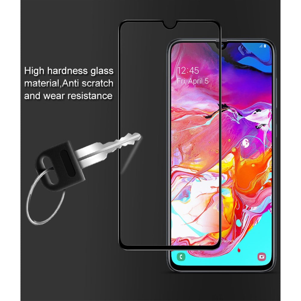 Folie Sticla Flippy® pentru Samsung A70 111D Negru - vivimall.ro