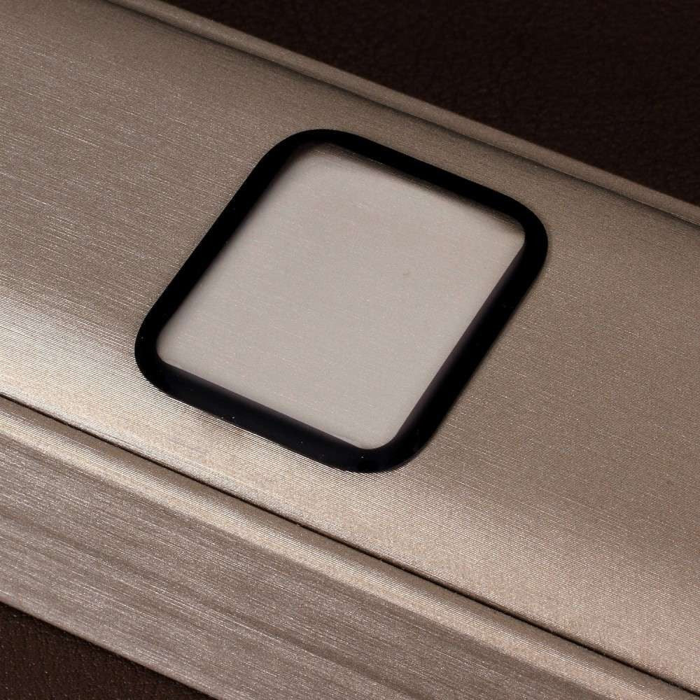 Folie Sticla pentru Apple Watch Series 2/3 38 mm adeziv pe margine Negru - vivimall.ro