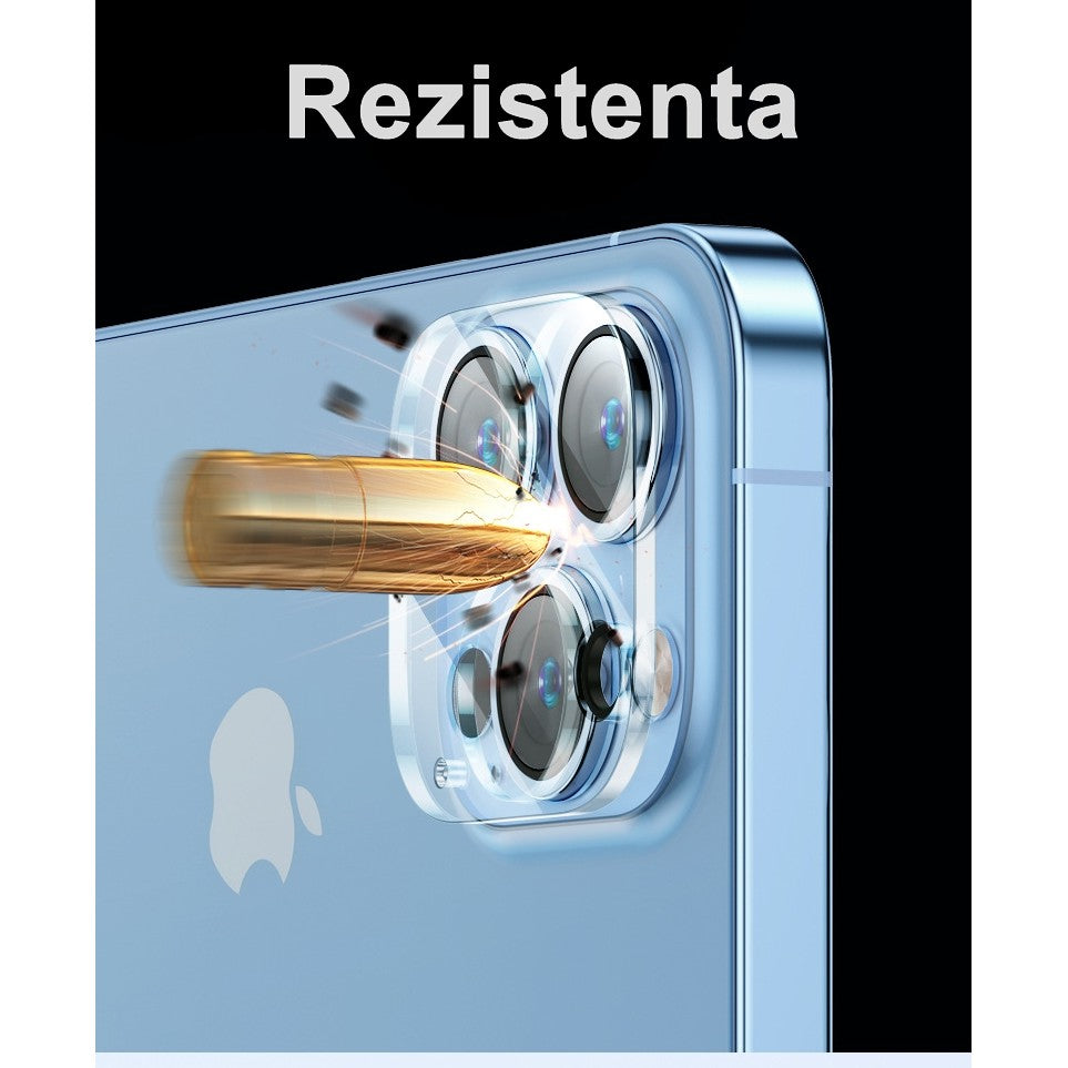 Folie Sticla pentru Camera Apple iPhone 15 / 15 Plus, Transparenta - vivimall.ro